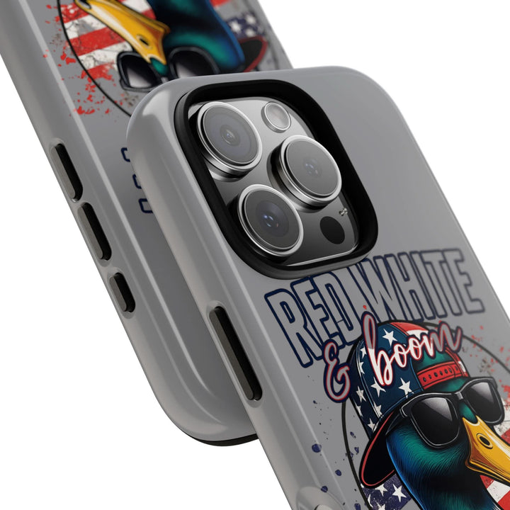 Red, White & Boom Duck iPhone Case – Patriotic Funny 4th of July Design