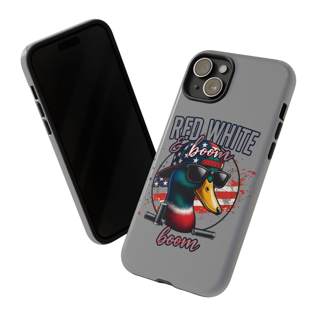 Red, White & Boom Duck iPhone Case – Patriotic Funny 4th of July Design
