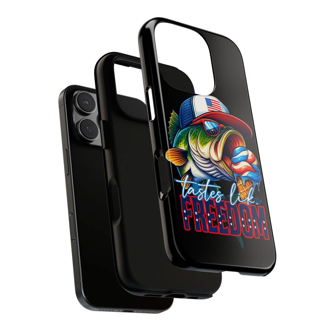 Tastes Like Freedom Bass iPhone Case – Patriotic Funny Ice Cream Design