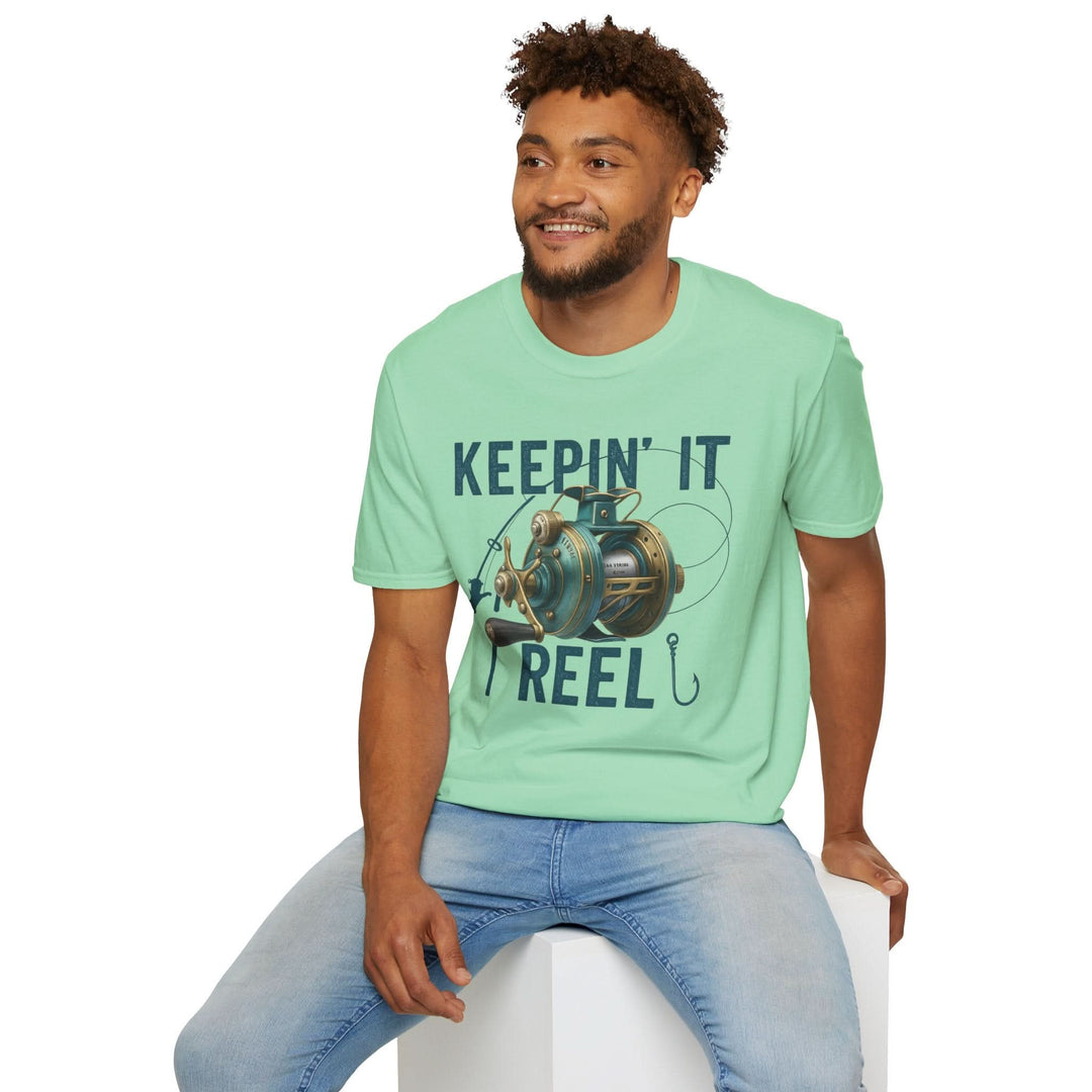 Keepin’ It Reel Fishing T-Shirt – Funny Graphic Tee for Anglers