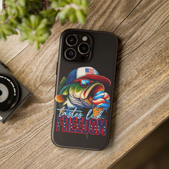 Tastes Like Freedom Bass iPhone Case – Patriotic Funny Ice Cream Design