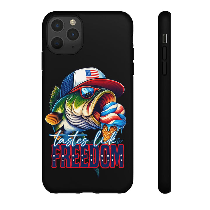Tastes Like Freedom Bass iPhone Case – Patriotic Funny Ice Cream Design