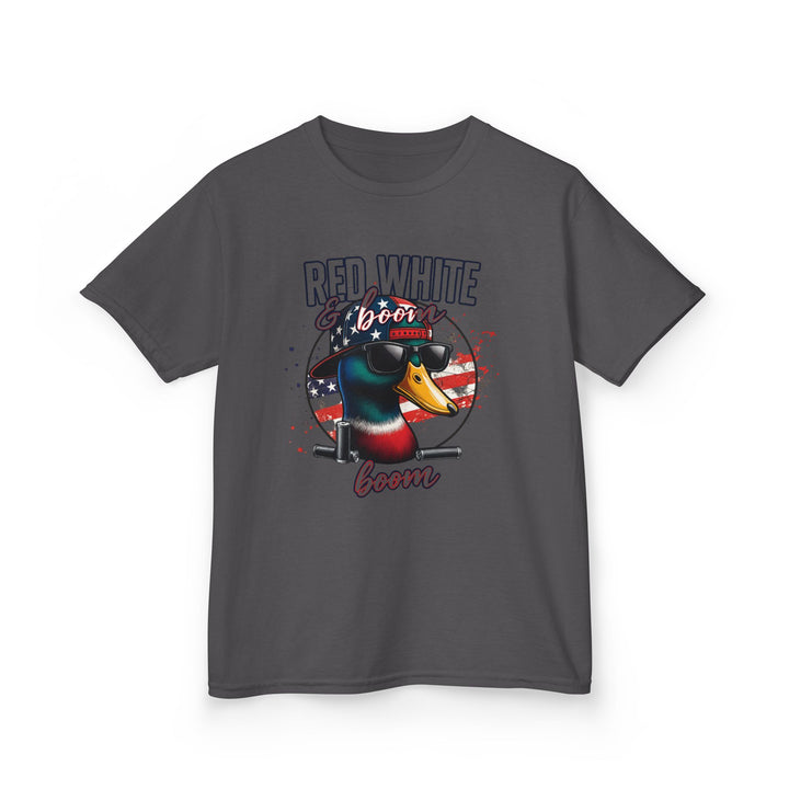Red, White & Boom Duck Youth Tee – Patriotic Southern Style