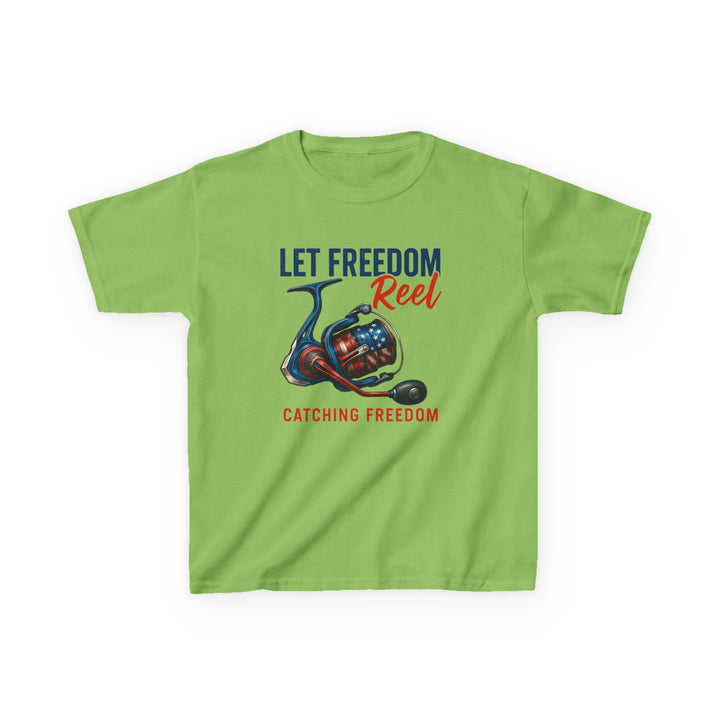 Boys’ Let Freedom Reel Tee – Patriotic Fishing Youth Shirt