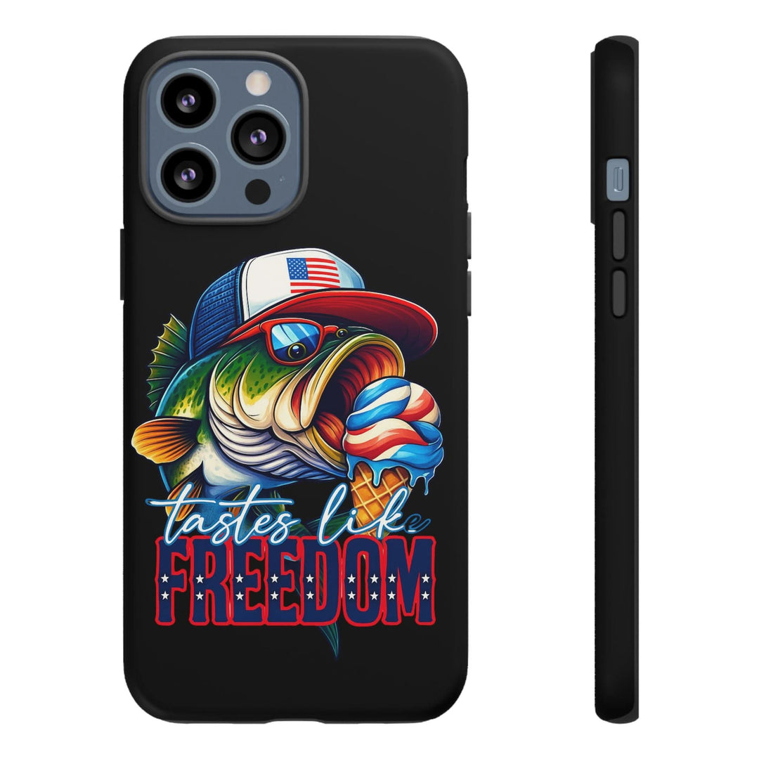 Tastes Like Freedom Bass iPhone Case – Patriotic Funny Ice Cream Design