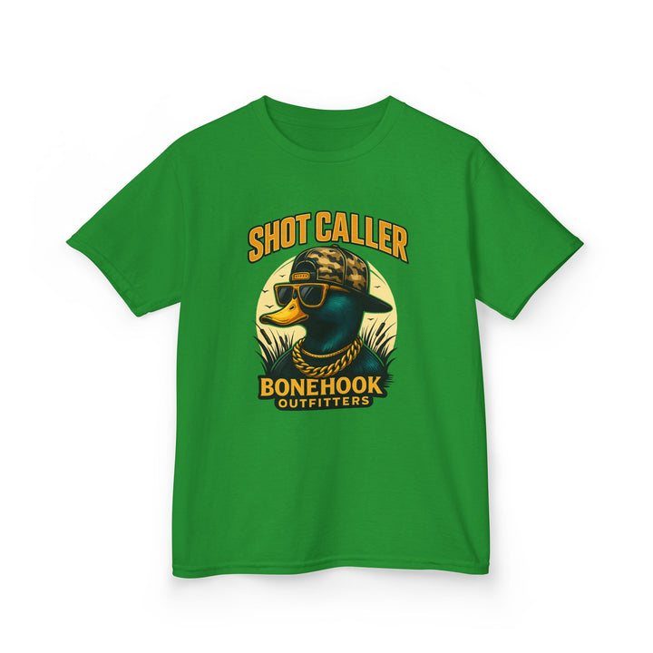 Boys’ Shot Caller Duck Tee – Bonehook Youth Camo Street Style Shirt