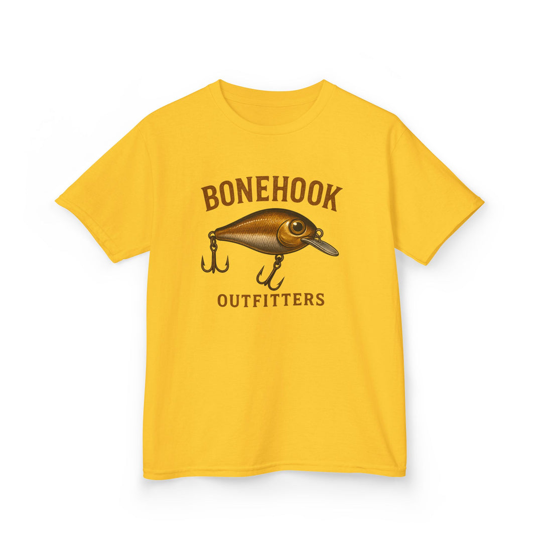 Boys’ Crankbait Fishing Tee – Bonehook Outfitters Youth Lure Shirt