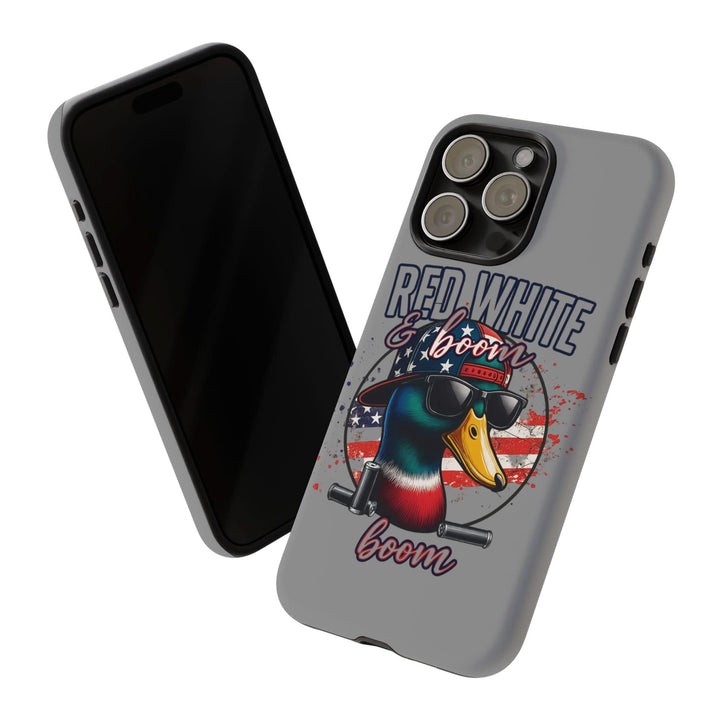 Red, White & Boom Duck iPhone Case – Patriotic Funny 4th of July Design
