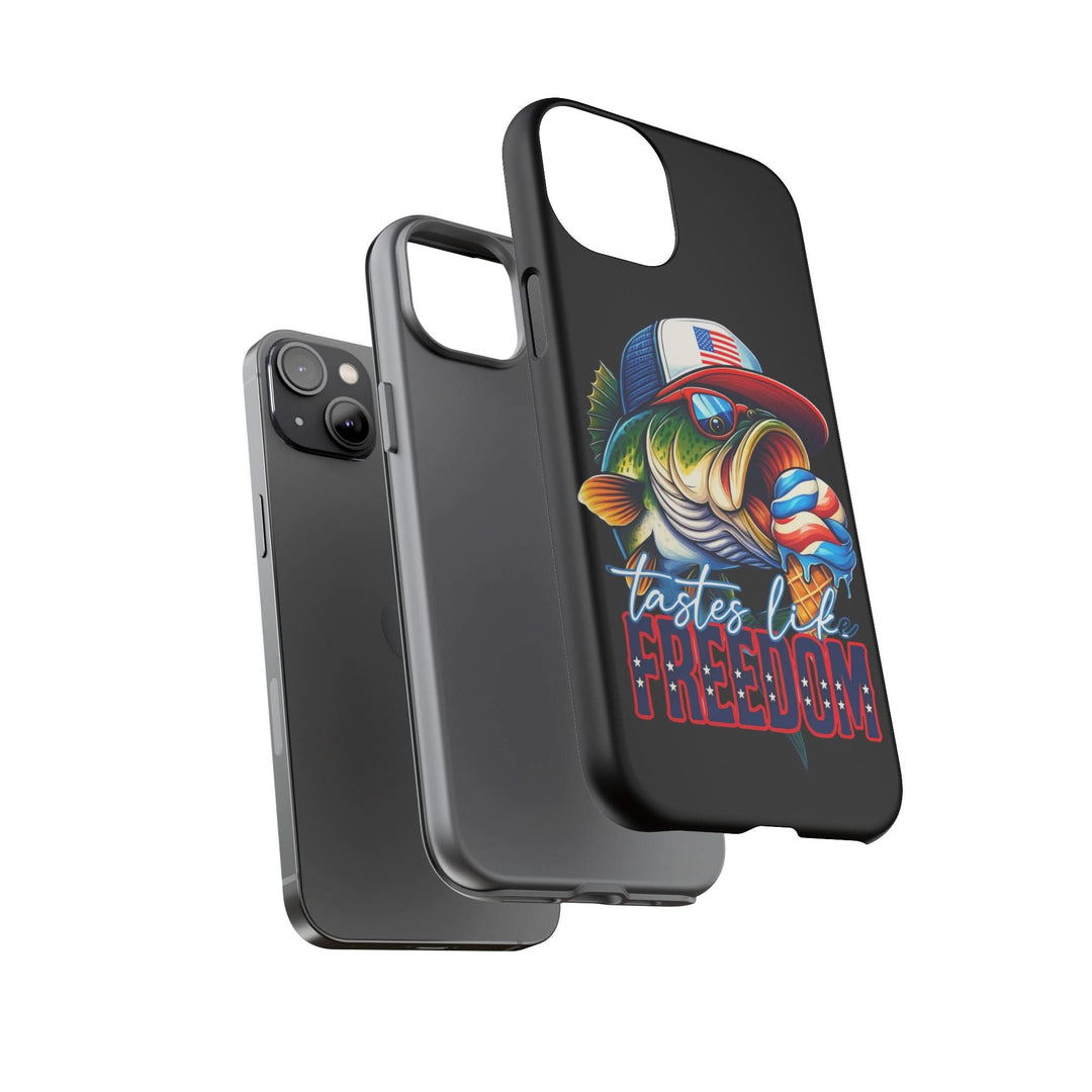 Tastes Like Freedom Bass iPhone Case – Patriotic Funny Ice Cream Design