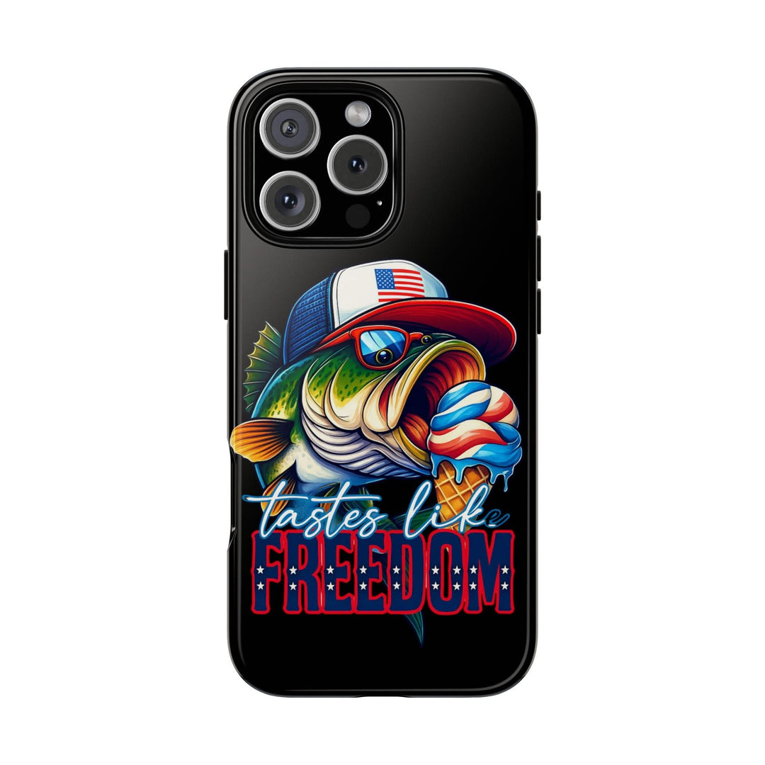 Tastes Like Freedom Bass iPhone Case – Patriotic Funny Ice Cream Design