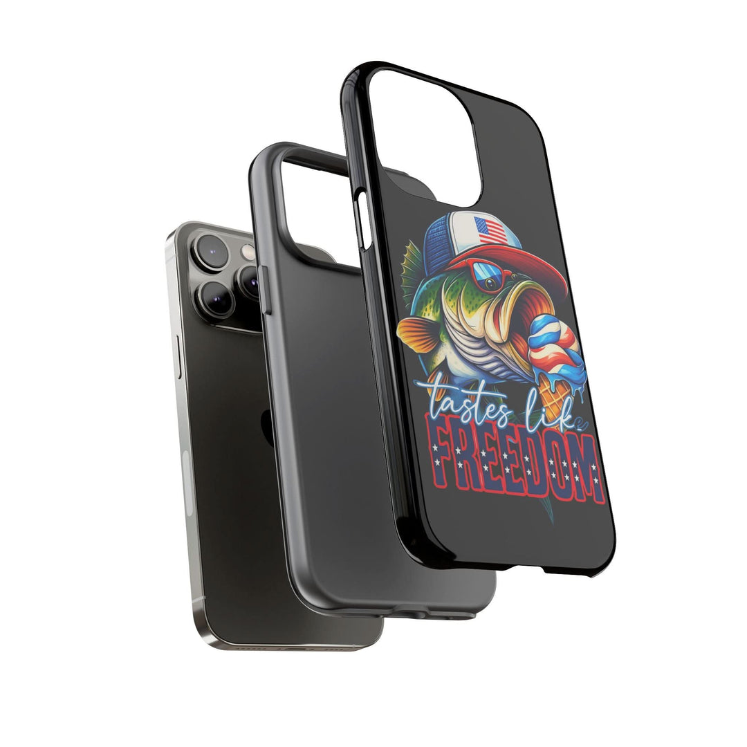 Tastes Like Freedom Bass iPhone Case – Patriotic Funny Ice Cream Design