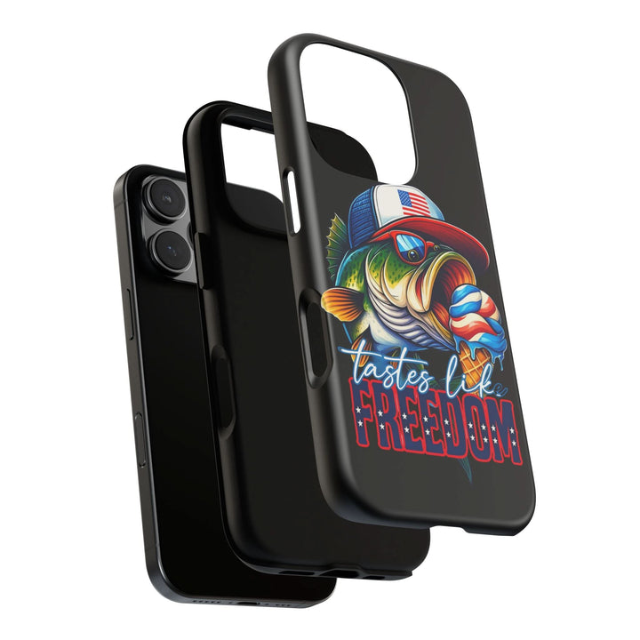 Tastes Like Freedom Bass iPhone Case – Patriotic Funny Ice Cream Design