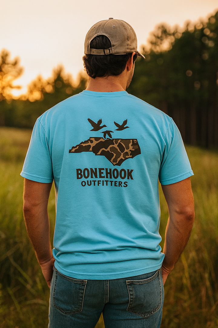 North Carolina Camo Duck Tee – Bonehook Outfitters