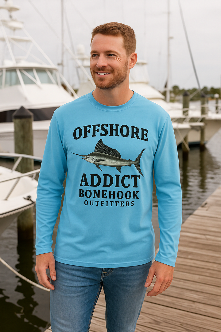Bonehook Offshore Addict Long Sleeve Fishing Shirt – Sailfish Performance Tee