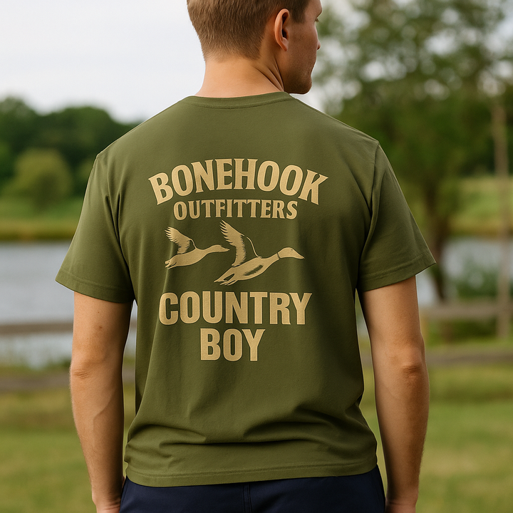 Bonehook Country Boy Tee – Double Duck Southern Hunting Shirt