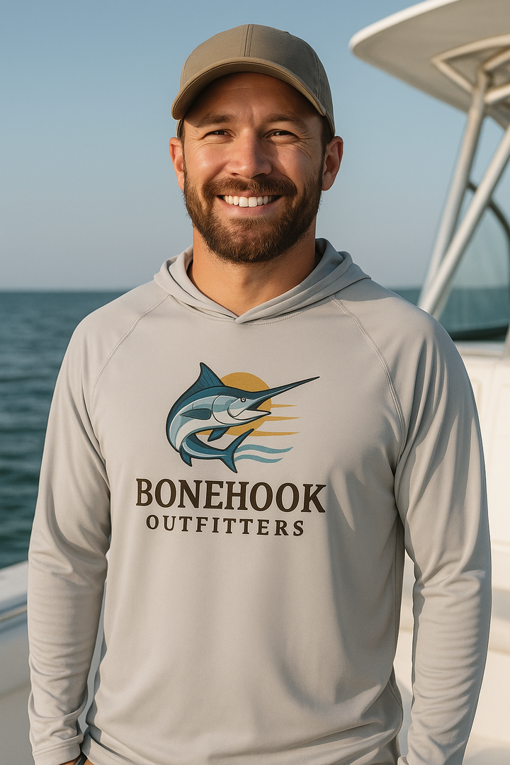 Bonehook Marlin UV Hoodie – Performance Fishing Sun Shirt